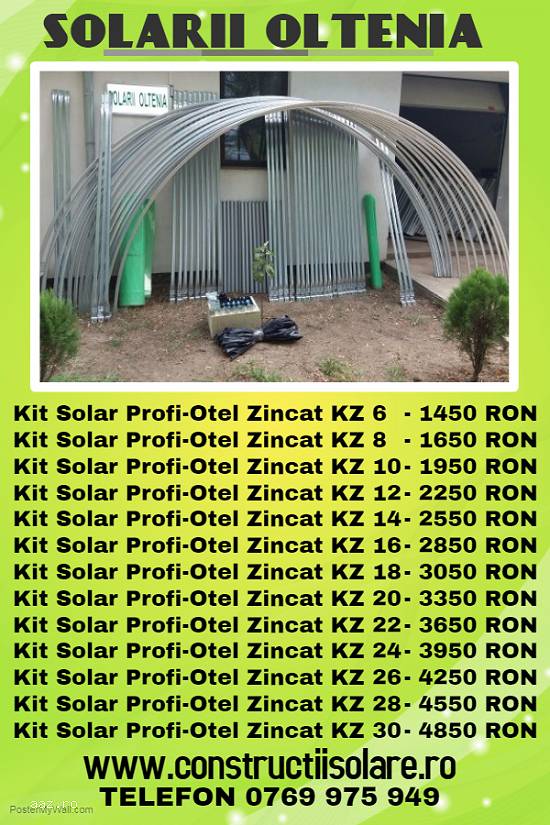 Kit Solar Profi-Otel Zincat KZ 14/2550