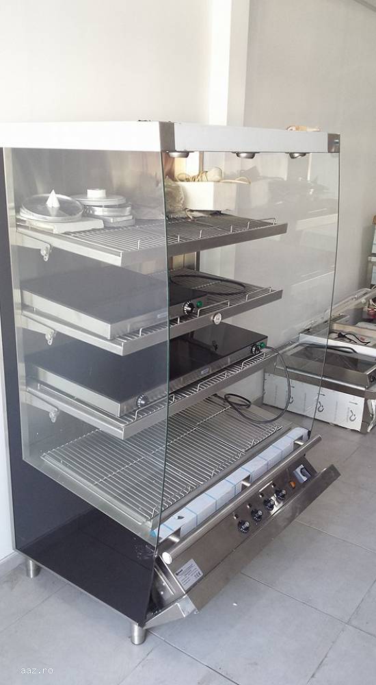 Vitrina calda profesionala expunere Firma Komat Alimentare 380v Dim.115x76x180cm