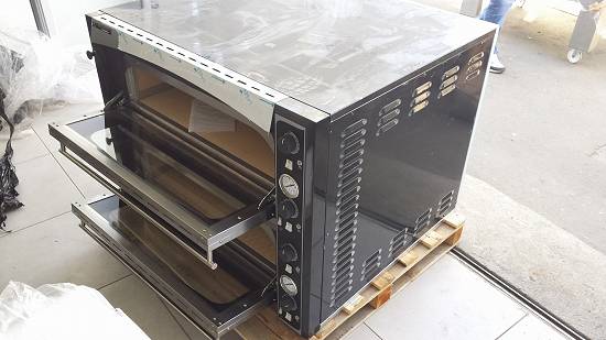 Cuptor pizza Prisma Food(Italy) Capacitate:4+4 pizza 33cm Kw:12 Dim.100x87x75cm Alimentare 380V