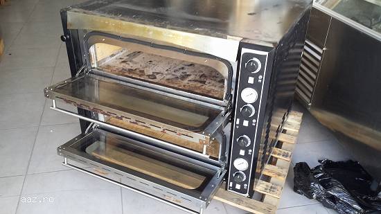 Cuptor pizza Prisma Food(Italy) Kw:12 Capacitate:4+4 pizza 33cm Dim.100x87x75cm Alimentare 380V