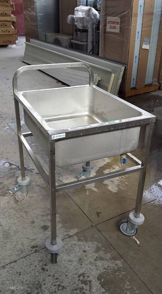 Bazin cuve Edesa Spania Dim.58x72x85cm -cu roti