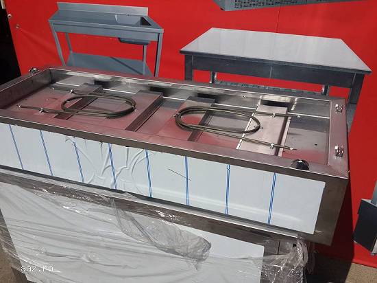 Vitrina calda rezistente pe uscat Dimensiune:100×50cm Alimentare 220V