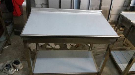 Masa de lucru inox Dim.100x60x85cm Pret fara polita:699 lei