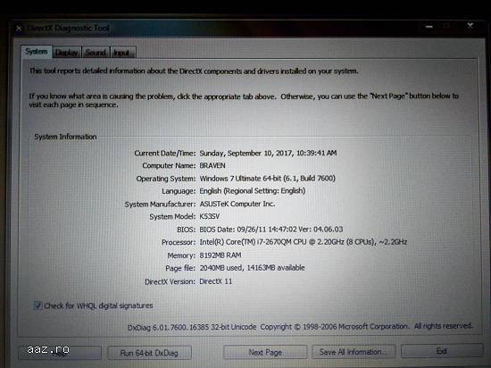 Laptop Asus i7 3.1 GHz(Turbo)