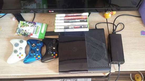 x-box360+2 manete+50jocuri