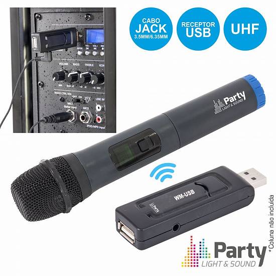 Microfon wireless UHF cu modul USB