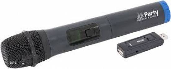 Microfon wireless UHF cu modul USB