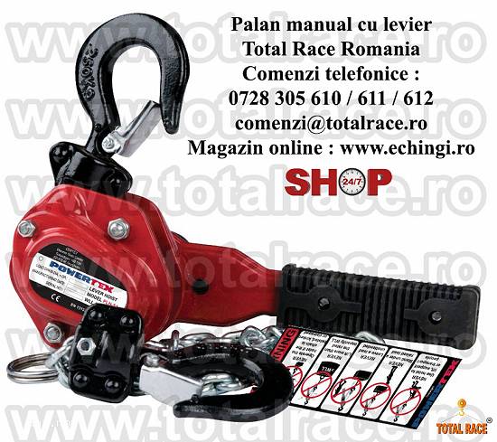 Palan mecanic cu levier pentru tensionare cabluri Total Race