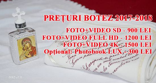 Fotograf si cameraman nunta si botez