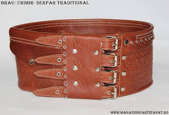 Serpar- brau- chimir romanesc din piele