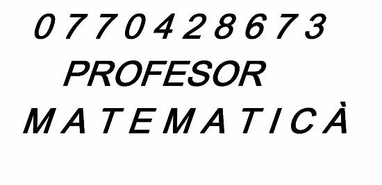 Profesor matematica.