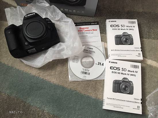 Canon 5D Mark IV Camera  cu 24-105 mm f / 4L II obiectiv