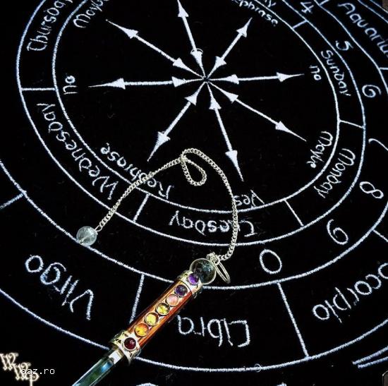 Pendul Magic-set carte -plansa divinatie+cadou un set de rune