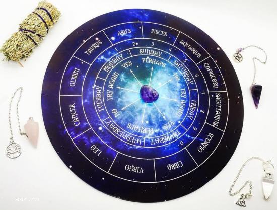 Pendul Magic-set carte -plansa divinatie+cadou un set de rune