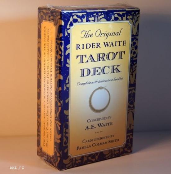 Carti tarot ,        Rider Waite,        Gilded,        +gratis cartea totul despre tarot