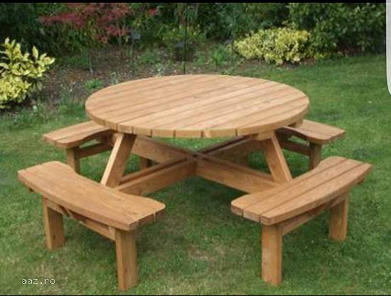 MOBILIER GRADINA - TAMPLARIE LEMN