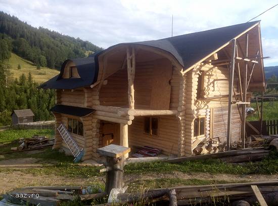 Constructii case de vacanta ,        cabane si foisoare lemn rotund