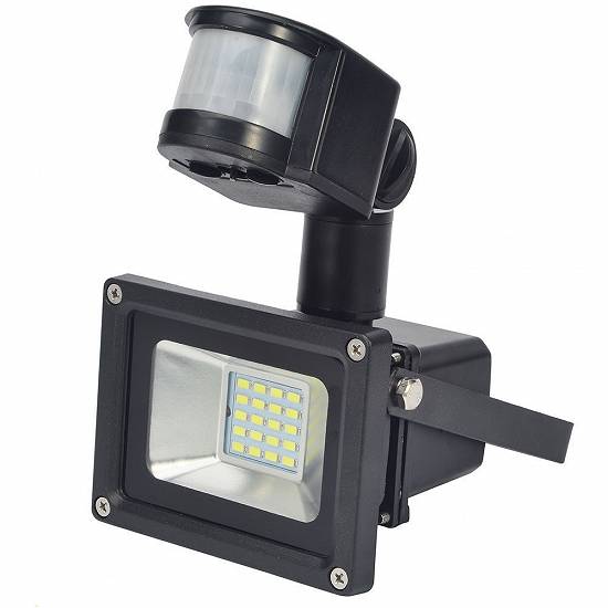 Proiector LED 10W cu Panou Solar Alb Rece