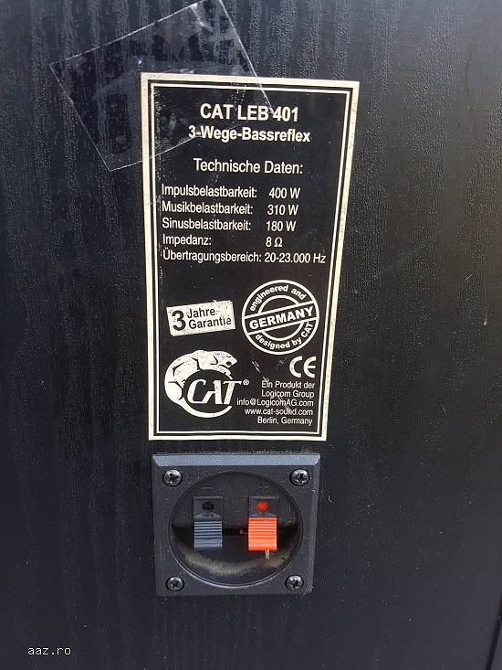 Boxe Cat Leb 401 Stare foarte buna de functionare 180 w 8 Ω