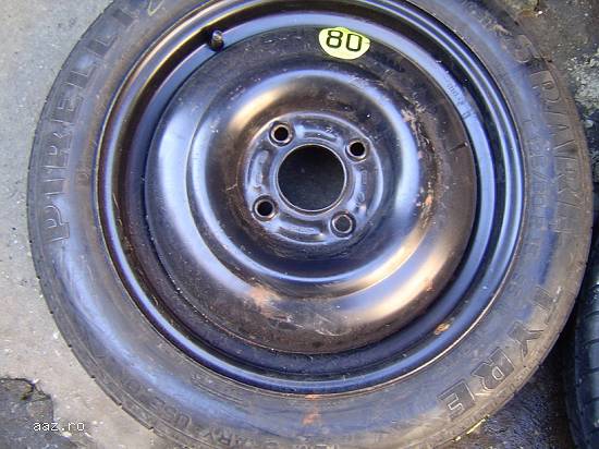 Roata de rezerva ingusta pt. Ford R15- 4x108,   anvelopa 125/80/15