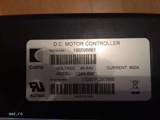CURTIS 1244-6661 48-80V MultiMode PMC 600A Stivuitor SepEx Motor Speed