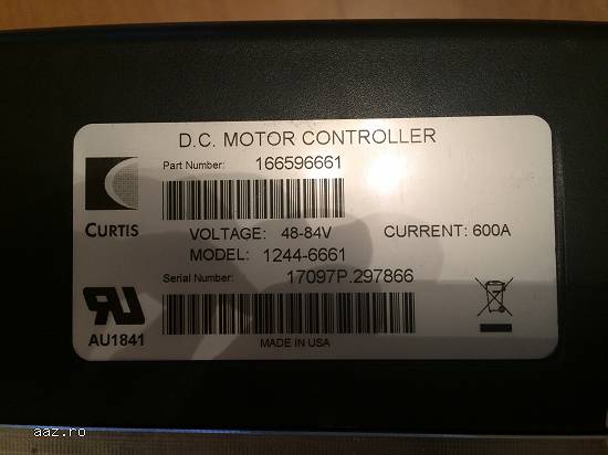 CURTIS 1244-6661 48-80V MultiMode PMC 600A Stivuitor SepEx Motor Speed