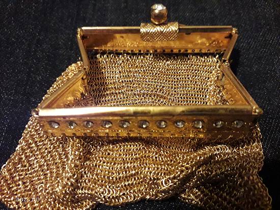 Portofel din zale cu pietre swarovski