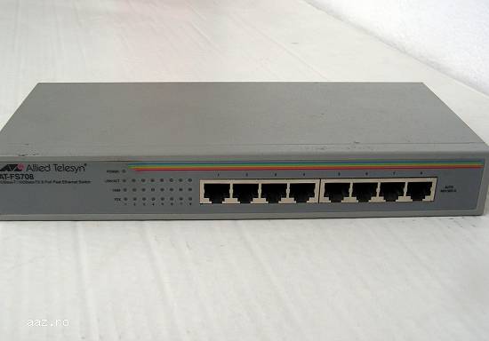 Switch Allied Telesyn AT-FS708 8 porturi 10-100Mb