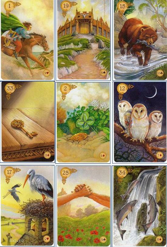 Carti tarot Piatnik lenormand+gratis cartea in limba romana