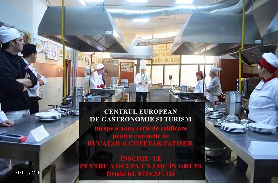 CURSURI CALIFICARE BUCATAR SI COFETAR - PATISER  ACREDITATE