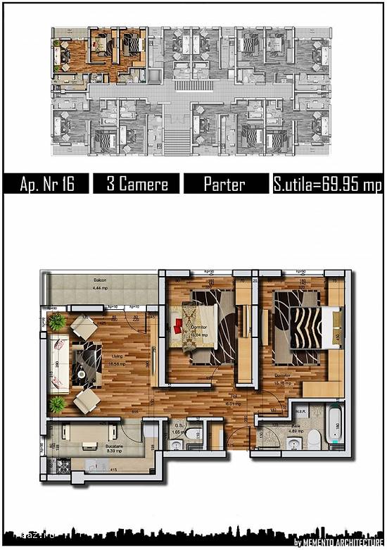 Apartament Parter,   3 camere,   70mp,   decom,   Militari Rosu,   Iuliu Maniu
