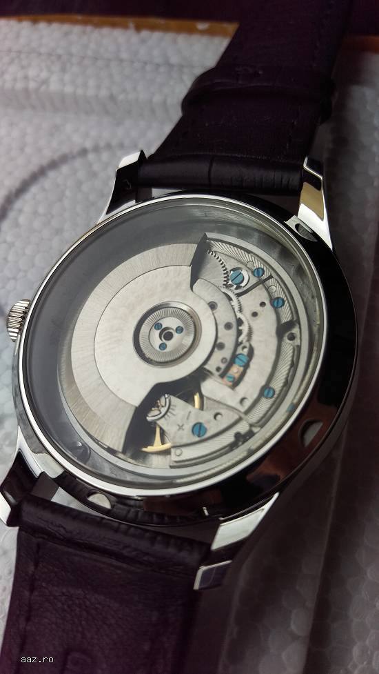 Ceas de mana Parnis Portuguese Automatic 43 mm Seagull ST25 + curea 2 calitativa