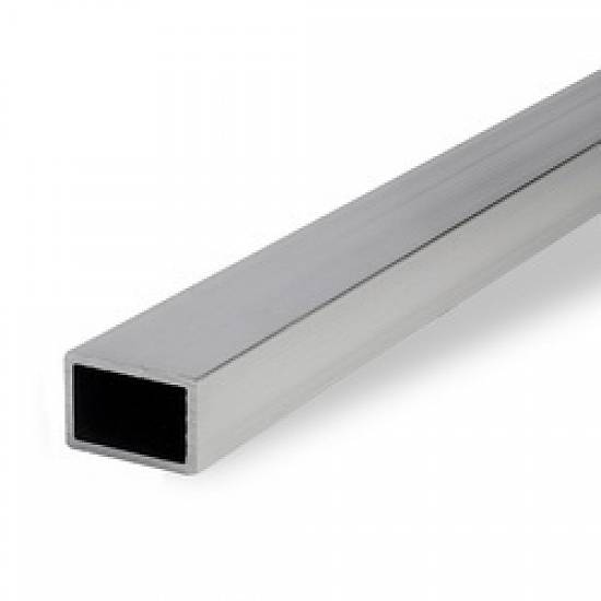 Teava aluminiu rectangulara - dreptunghiulara  ENAW 6060 T6 AlMgSi0.5 40x30x3mm.  Lungime 6000mm
