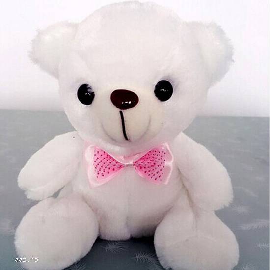 Ursulet de plus cu Lumini si buton de "I Love You"