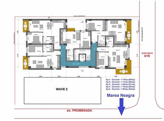 Mamaia Nord,   vindem apartamente 2 camere,   cu vedere la mare