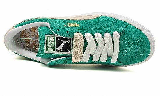 Puma,    noi,    piele,    nr. 47 - verde fistic - 31 cm..