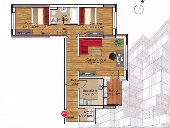 Apartament nou 3 camere Insignia Residence Militari