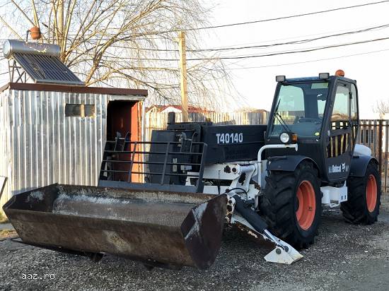 Incarcator telescopic bobcat t40140 furci + cupa CA NOU Tip manitou