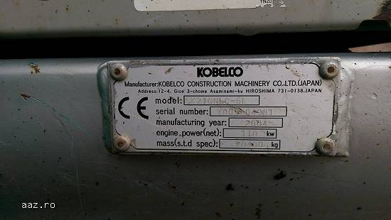 Excavator pe senile KOBELCO SK210NLC-6E