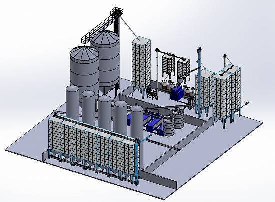 PROIECTĂRI 3D DE LINII TEHNOLOGICE,   FABRICI