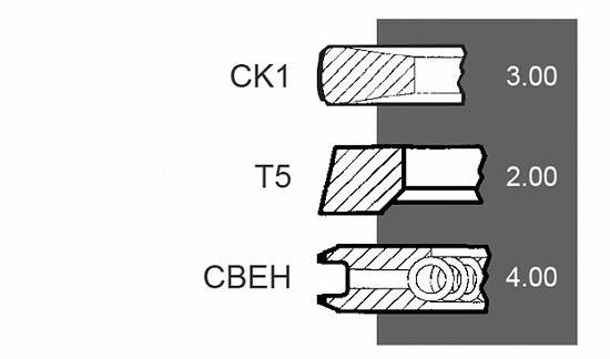 Set segmenti motor Case-IH seria CS