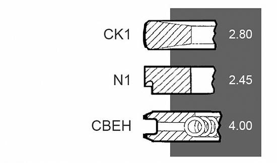 Set segmenti motor Case-IH seria JXU
