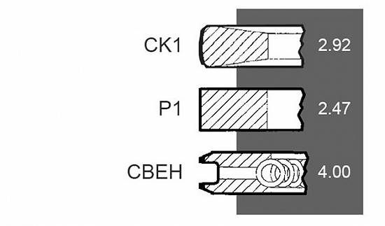Set segmenti motor Massey Ferguson seria 3100
