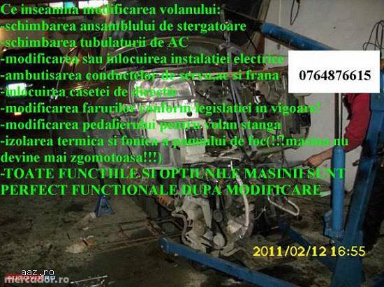 SCHIMB VOLAN Freelander dreapta-stanga 150E !SERVICE AUTORIZAT!