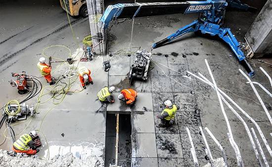 taiere beton cu disc diamantat