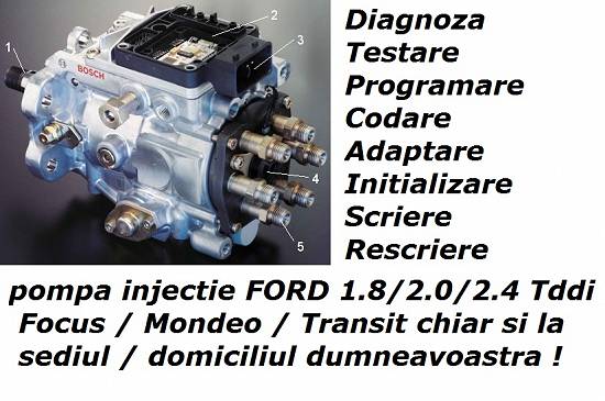 FORD Codare programare scriere imperechere rescriere ECU cheie chei pompe injectie la domiciliu