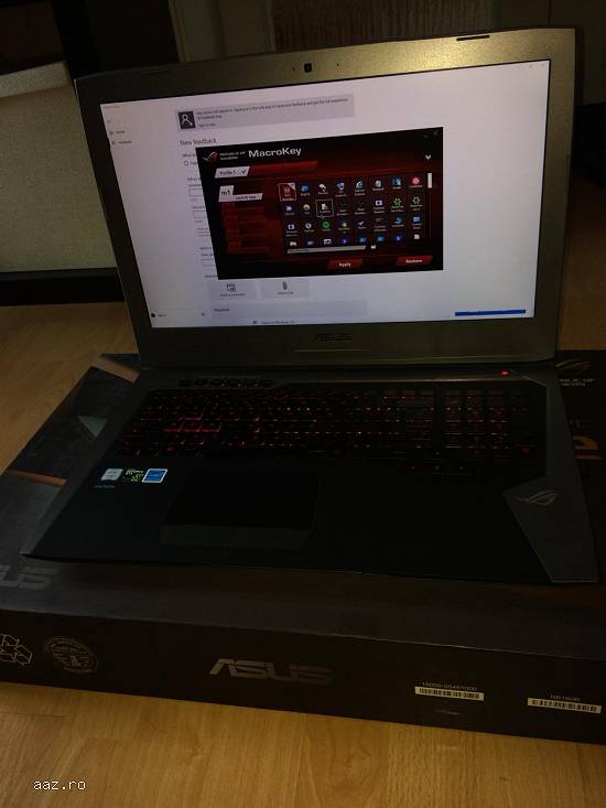 Asus ROG G752VT6700HQ IMPECABIL!17.3",  24GB Internal Memory,  Proces i7