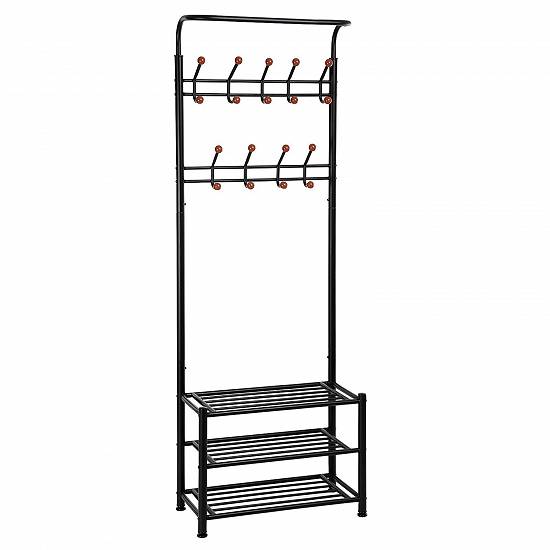 Cuier multifunctional cu raft pentru pantofi din metal,  VIVO