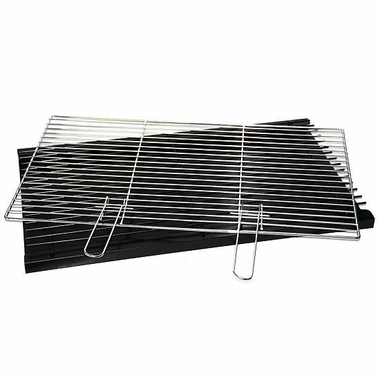 Gratar cu tava de carbune incorporat Vivo,  67cm x 39,  5cm.