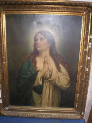 Vand tablou vechi. ulei pe panza
